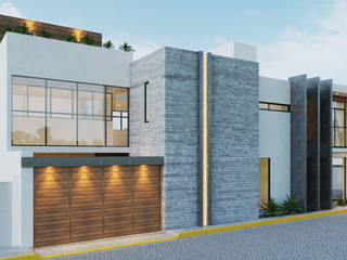 Residencial Manzano, ESTUDIO COOPER ARQUITECTOS ESTUDIO COOPER ARQUITECTOS บ้านเดี่ยว คอนกรีต