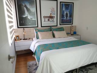 Apartamento Laureles , Naromi Design Naromi Design Camera da letto piccola Legno Bianco