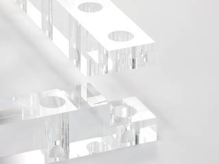 デザイン会社がつくった・犬用ケージ「Parthenon」, WORKSTUDIO WORKSTUDIO Salas de estilo minimalista Plástico