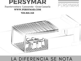 PERGOLAS BIOCLIMATICAS , PERSYMAR PERSYMAR Minimalist balcony, veranda & terrace