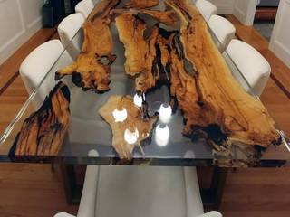 Mesa river table, Artis design Artis design Salas de jantar rústicas Madeira Efeito de madeira