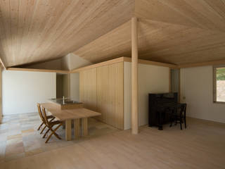 八ヶ岳のセカンドハウス, 根岸達己建築室 根岸達己建築室 Kitchen units Wood Wood effect