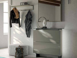 Shoe Storage Cabinets, My Italian Living My Italian Living Pasillos, vestíbulos y escaleras de estilo moderno