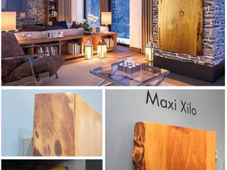 RADIATEUR ÉLECTRIQUE MAXI XILO est un radiateur électrique fabriqué à partir d’une seule planche monolithique en bois de cèdre parfumé et robuste, HOM WARM HOM WARM Kamar Mandi Modern