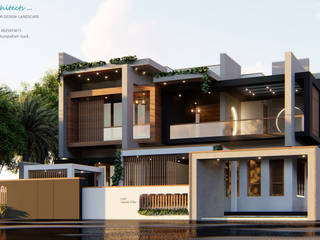 Villa at colachel, Nagercoil - Bristan Architects & Interior Designers, Bristan Architects & Interior Designers Bristan Architects & Interior Designers Villa