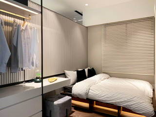 MSBT 幔室布緹 Modern style bedroom Engineered Wood Beige