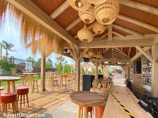 Margarita Beach Club, NavarrOlivier NavarrOlivier Powierzchnie handlowe Drewno O efekcie drewna