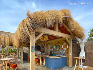 Margarita Beach Club, NavarrOlivier NavarrOlivier Espacios comerciales Madera maciza Multicolor