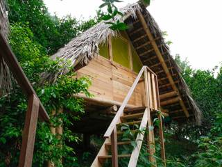 Bungalows - Akashaja: Yoga y desarrollo humano, IMZA Arquitectura IMZA Arquitectura Commercial spaces Bamboo Green