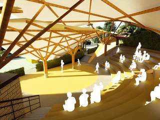 Escuela bosque - Escuela Johannes Képler, IMZA Arquitectura IMZA Arquitectura 商業空間 木 木目調