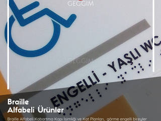 Braille Alfabeli Ürünler, GEGGIM Proje Ofisi GEGGIM Proje Ofisi Espaços comerciais