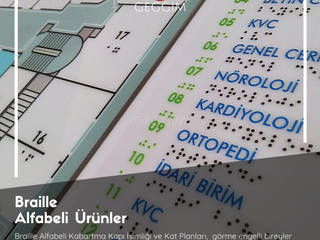 Braille Alfabeli Ürünler, GEGGIM Proje Ofisi GEGGIM Proje Ofisi Espaços comerciais