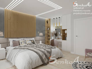Projekt Sypialni @Senkoart Design, Senkoart Design Senkoart Design Kleines Schlafzimmer