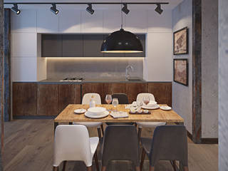 appartamento #2, NS_DESIGN NS_DESIGN Cucina in stile industriale