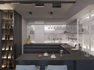 appartamento #3, NS_DESIGN NS_DESIGN Cucina moderna