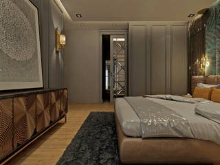 Beylikdüzü_yatak odası, 50GR Mimarlık 50GR Mimarlık Phòng ngủ phong cách hiện đại