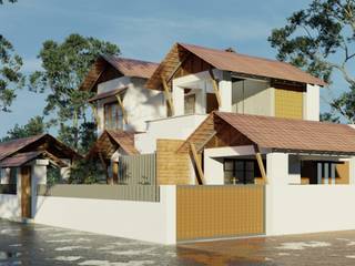 Rakesh Residence, ARCHIDUEX-THE DESIGN STUDIO ARCHIDUEX-THE DESIGN STUDIO Single family home