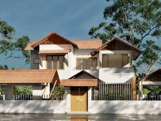 Rakesh Residence, ARCHIDUEX-THE DESIGN STUDIO ARCHIDUEX-THE DESIGN STUDIO منزل عائلي صغير