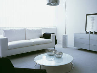 原宿のデザイナーズマンション, 小林克彦／ART-SESSION 小林克彦／ART-SESSION Modern Living Room White