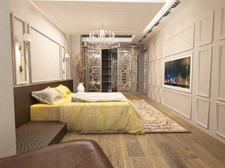Bahçeşehir villa yatak odası_, 50GR Mimarlık 50GR Mimarlık Modern Yatak Odası
