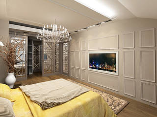 Bahçeşehir villa yatak odası_, 50GR Mimarlık 50GR Mimarlık Modern Yatak Odası