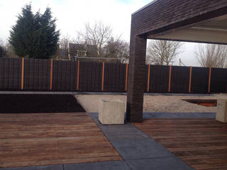 Panel+ projecten, Exclusieve tuinproducten Exclusieve tuinproducten Rustic style gardens Engineered Wood Transparent