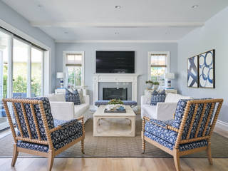 Pacific Palisades Family Room, Amy Peltier Interior Design & Home Amy Peltier Interior Design & Home Modern Living Room