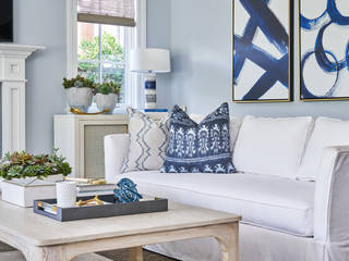 Pacific Palisades Family Room, Amy Peltier Interior Design & Home Amy Peltier Interior Design & Home Modern Living Room