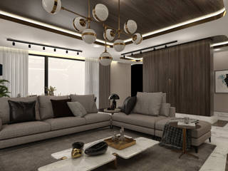 C.D. Salon Projesi, WALL INTERIOR DESIGN WALL INTERIOR DESIGN Modern living room