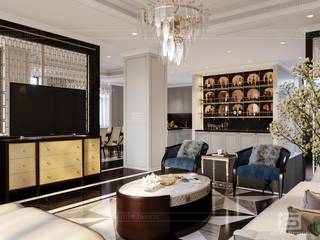 Thiết kế Biệt thự tân cổ điển Long An Villa, SHINE DESIGN SHINE DESIGN Living room