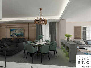 RESIDENTIAL - SEMI D SETIA ECO PARK, Dezeno Sdn Bhd Dezeno Sdn Bhd Modern dining room Grey