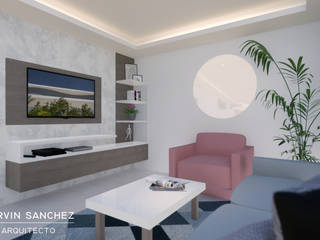 Interiorismo para apartamento, Arquitecto Harvin Sanchez Areniz Arquitecto Harvin Sanchez Areniz Salas modernas