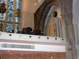 Bolted frameless glass balustrades , Ion Glass Ion Glass شرفة زجاج