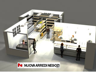 Arredo Mini Market Alimentari Salumeria/Formaggi e Detergenti , NUOVA ARREDI NEGOZI SRLs NUOVA ARREDI NEGOZI SRLs Commercial spaces Iron/Steel