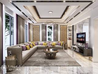 Family room ideas with tv , Algedra Interior Design Algedra Interior Design モダンデザインの リビング