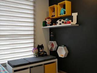 Apto. 1406, LABEL Estudio Creativo LABEL Estudio Creativo Boys Bedroom Wood Wood effect