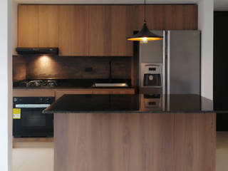 Apto. 305, LABEL Estudio Creativo LABEL Estudio Creativo Dapur built in Chipboard