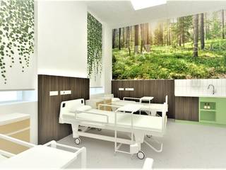 SZPITAL ODDZIAŁ POŁOŻNICZY, JUST INTERIORS JUST INTERIORS مساحات تجارية