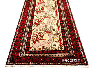 Tappeto persiano Turbet extra misura 207 x 110, Kia tappeti Kia tappeti Casas de estilo clásico Lana Naranja Accesorios y decoración