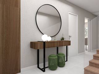 4Ponto7 복도, 현관 & 계단서랍 & 선반 우드 녹색