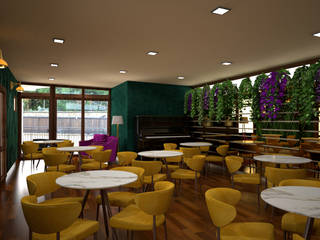 Suite delle Dolcezze, melania de masi architetto melania de masi architetto Commercial spaces چوب Amber/Gold