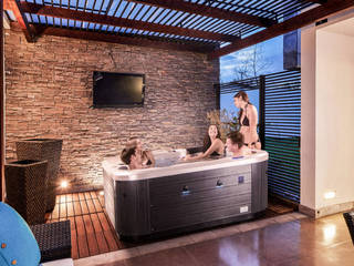 Mit Whirlpool zum Traumgarten im Winter, Vortex Spas Vortex Spas Kolam air hangat