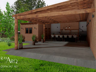 Quincho AD, ravArq Estudio de Arquitectura ravArq Estudio de Arquitectura Rustic style houses