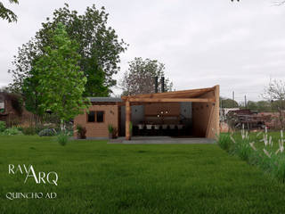 Quincho AD, ravArq Estudio de Arquitectura ravArq Estudio de Arquitectura Rustic style houses