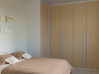 Projeto online: Quarto casal - Penha - RJ, Gabriela Souza Arq Gabriela Souza Arq Scandinavian style bedroom