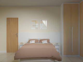 Projeto online: Quarto casal - Penha - RJ, Gabriela Souza Arq Gabriela Souza Arq Scandinavian style bedroom