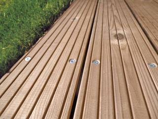 Grenen Thermo buitenvloer, Eden B.V. Eden B.V. Patios & Decks Wood Wood effect