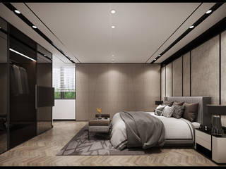 東方悅洪公館, 立騰空間設計 立騰空間設計 Modern style bedroom