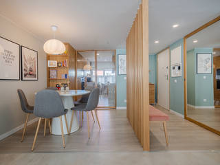 Apartamento em Lisboa - Shi Studio Interior Design, ShiStudio Interior Design ShiStudio Interior Design Modern corridor, hallway & stairs