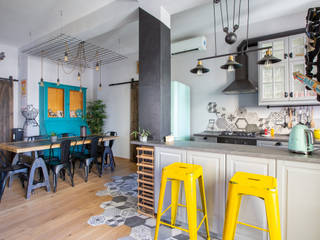 Ristrutturazione appartamento di 75 mq a Roma, zona Conca D’oro, Facile Ristrutturare Facile Ristrutturare Industrial style kitchen